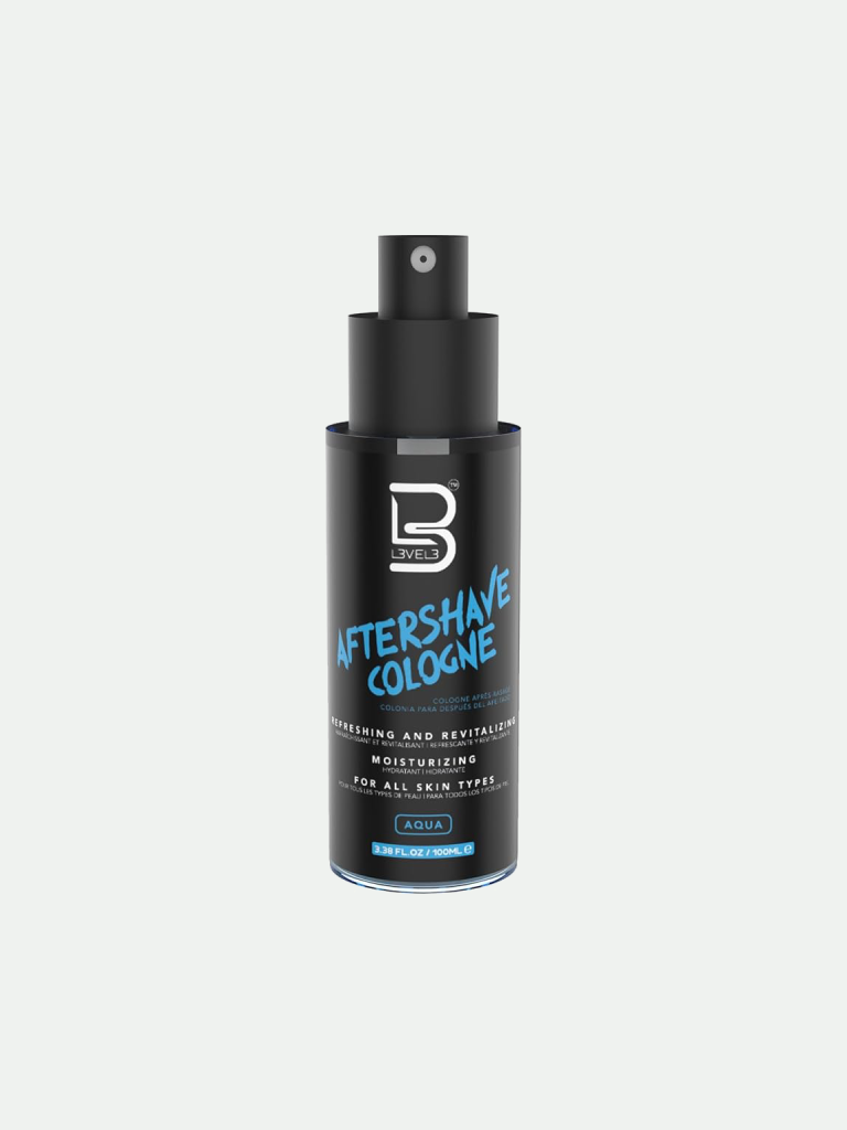 L3VEL3 Aftershave Cologne Aqua, 3.38 Oz. Blue