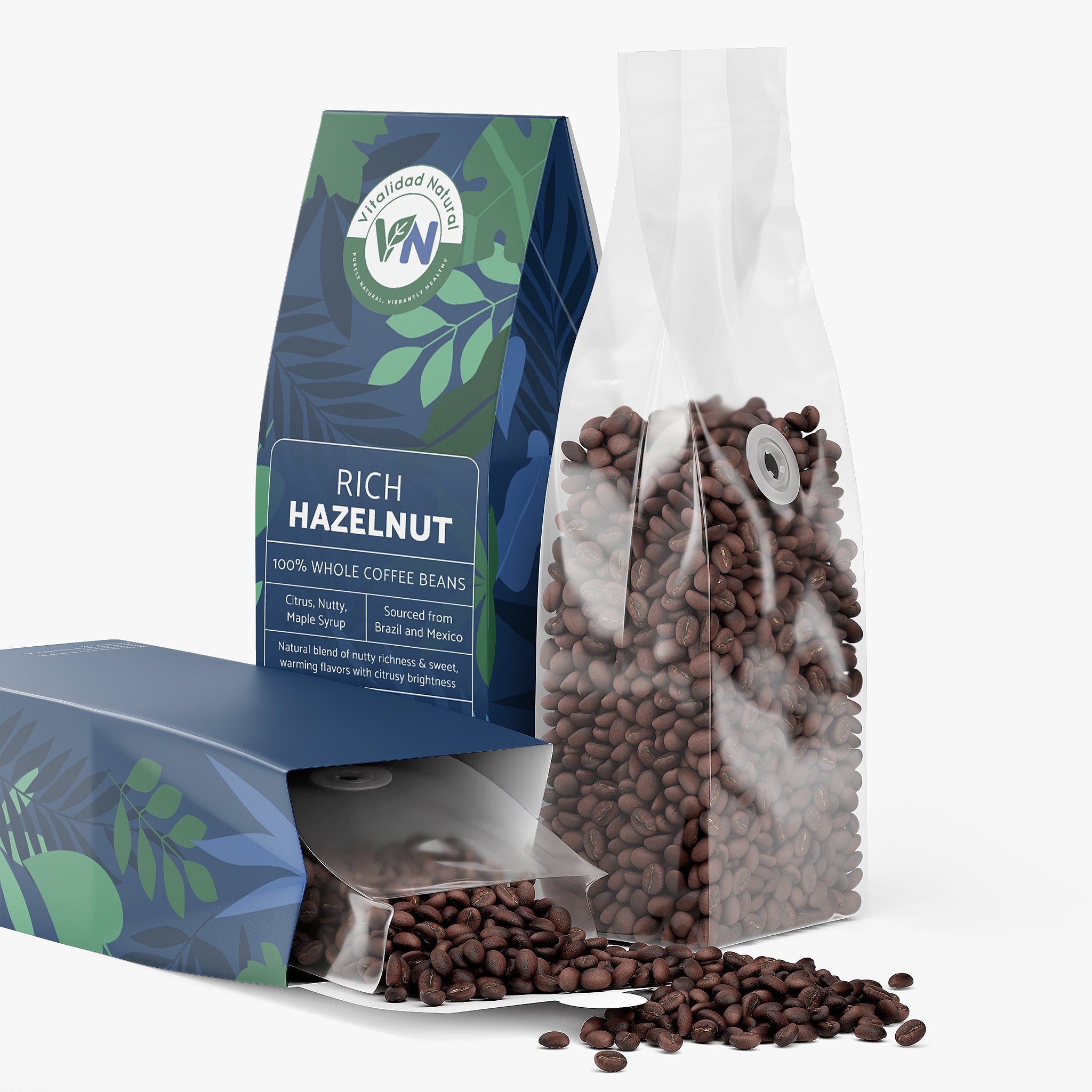 Vitalidad Natural Rich Hazelnut Coffee (Medium Roast) 12 Oz. 