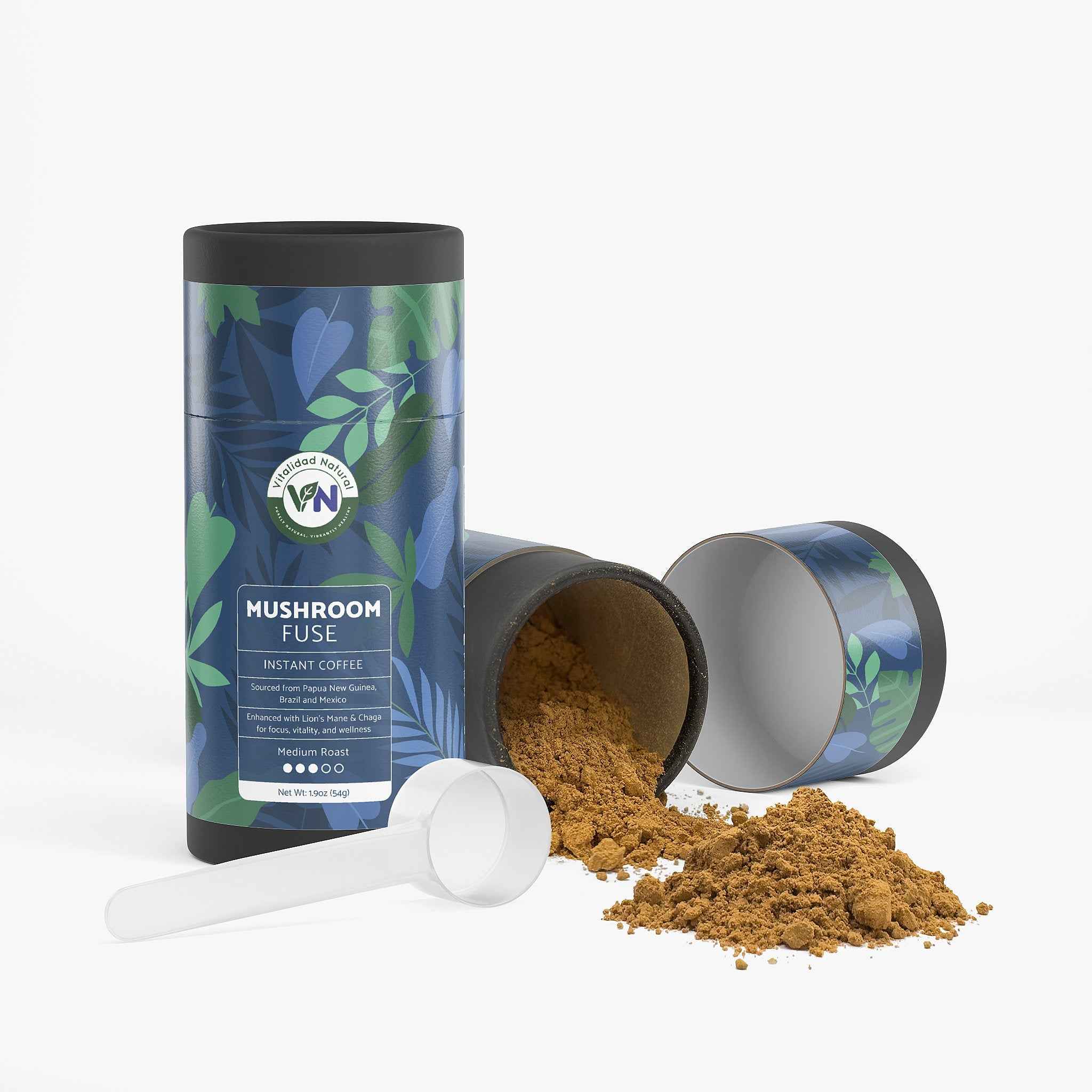 Vitalidad Natural Mushroom Fuse Instant Coffee (Medium Roast), 1.90 Oz.&nbsp;