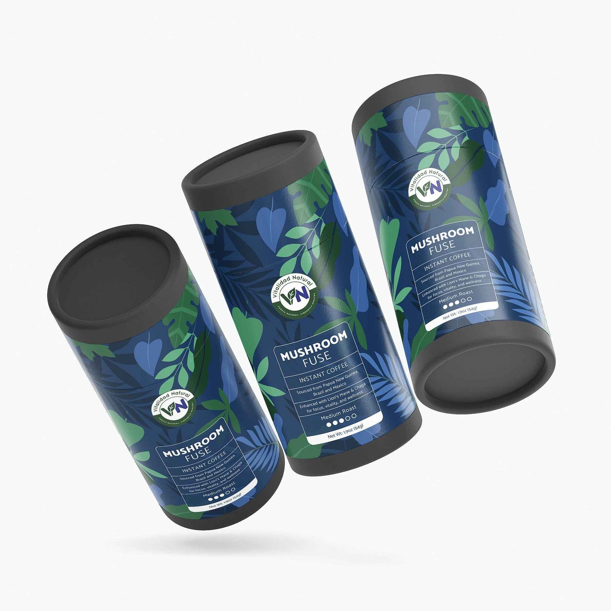 Mushroom Fuse Instant Coffee (Medium Roast) Packaging