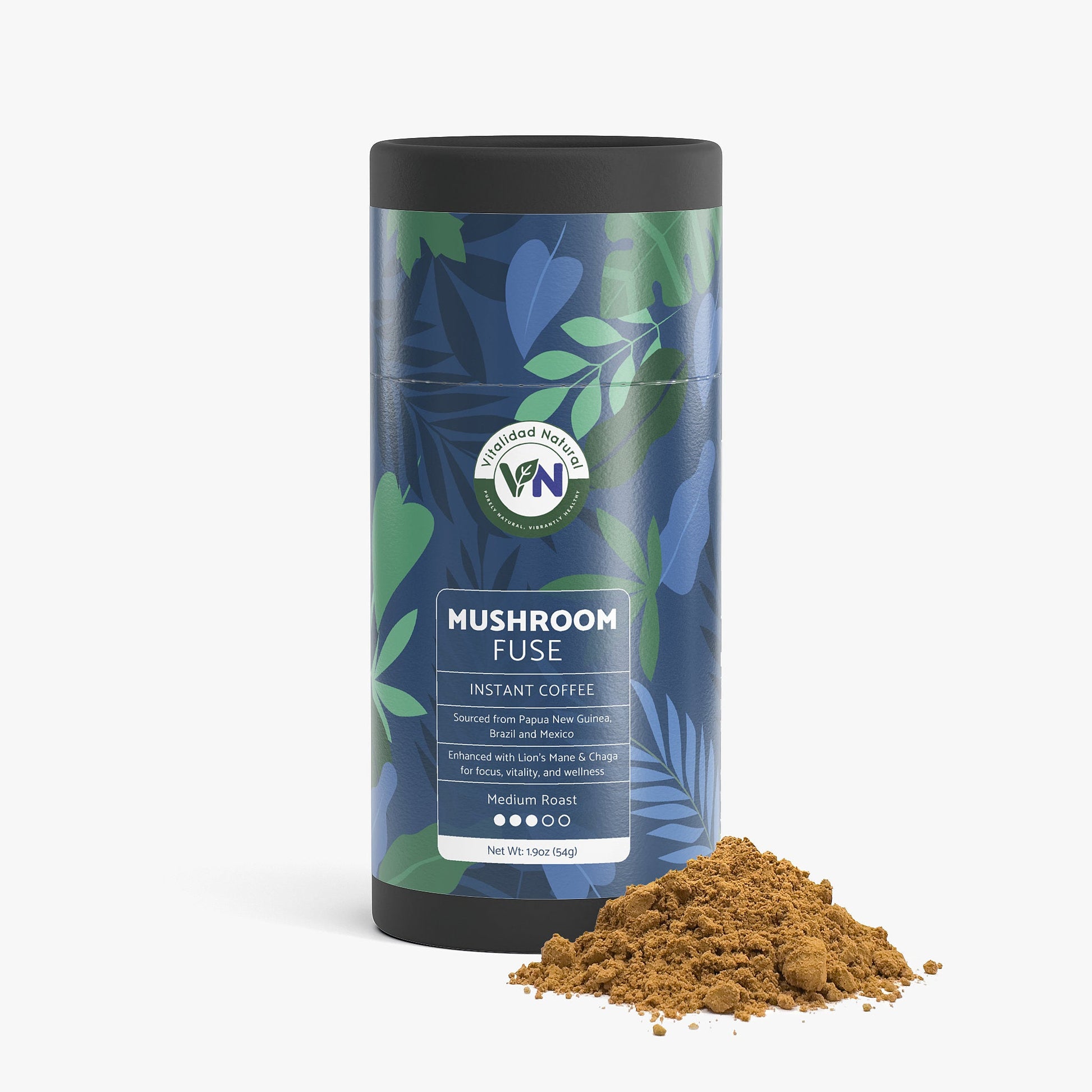 Vitalidad Natural Mushroom Fuse Instant Coffee (Medium Roast), 1.90 Oz.&nbsp;