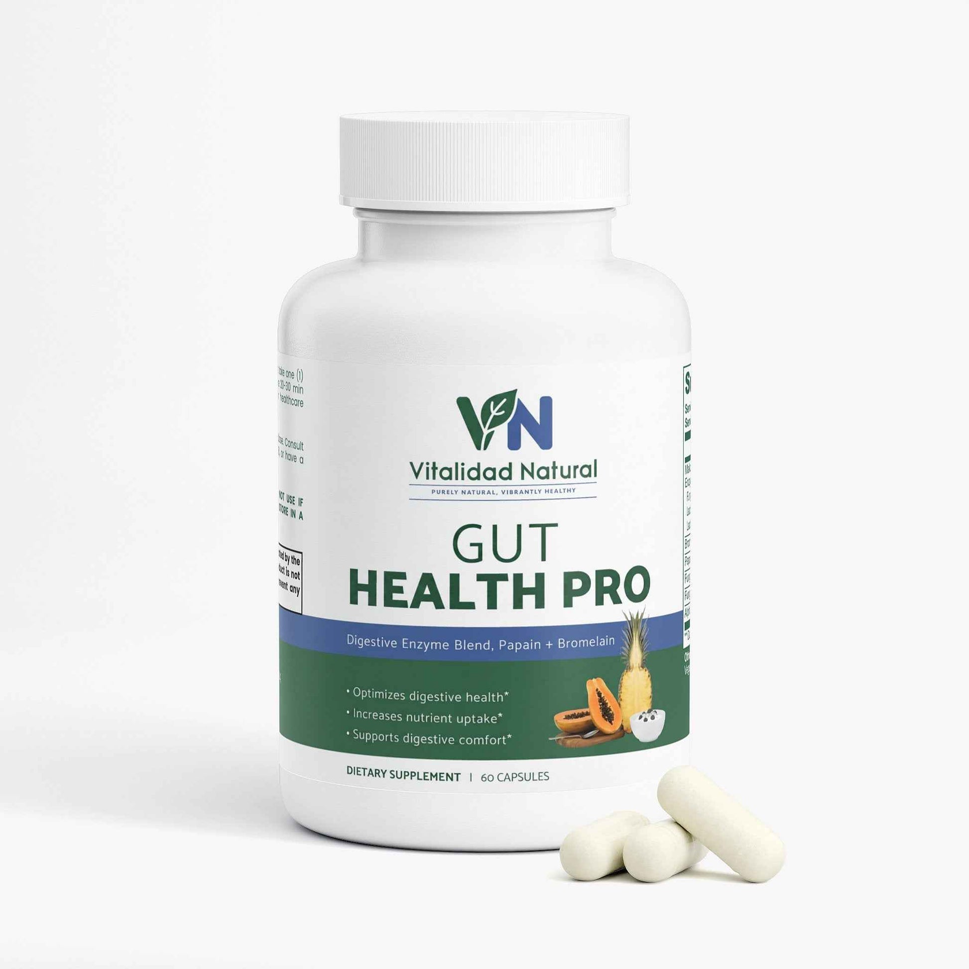 Vitalidad Natural Digestive Enzyme Pro Blend, 60 Capsules