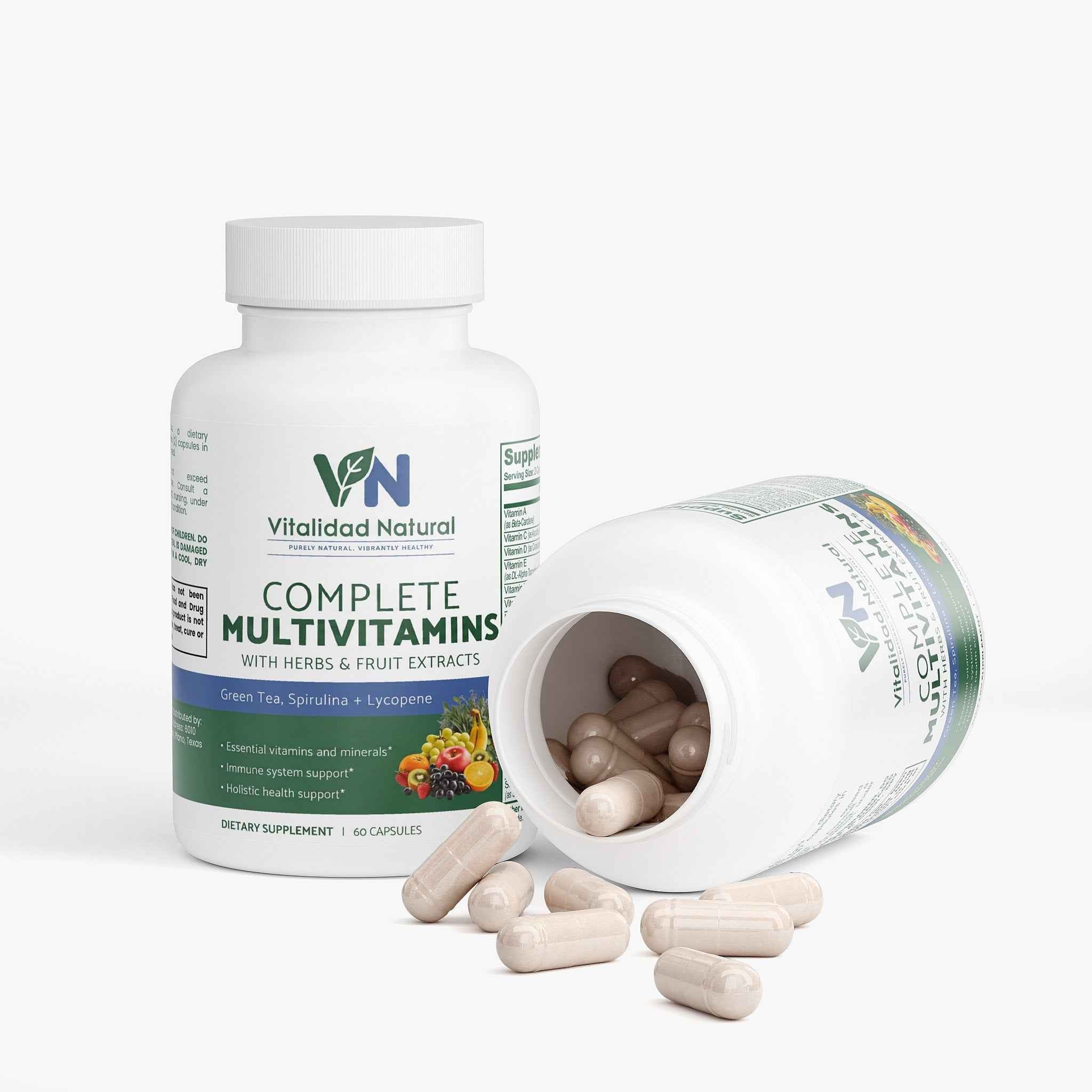 Vitalidad Natural Complete Multivitamin, 60 Capsules