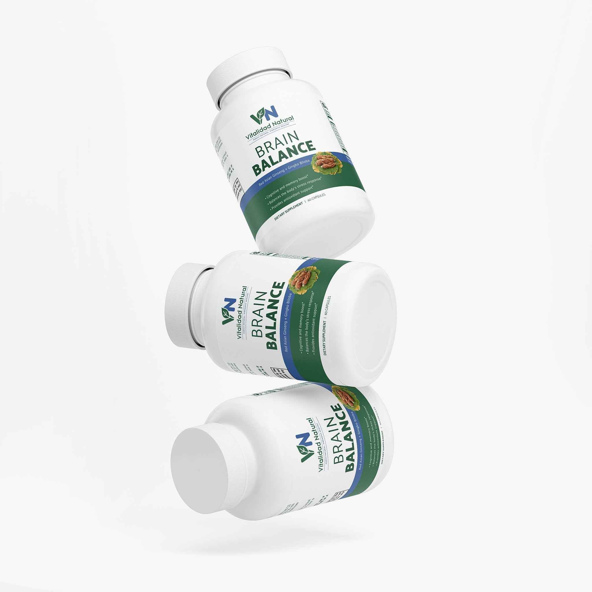 Vitalidad Natural Ginkgo Biloba + Ginseng, 60 Capsules