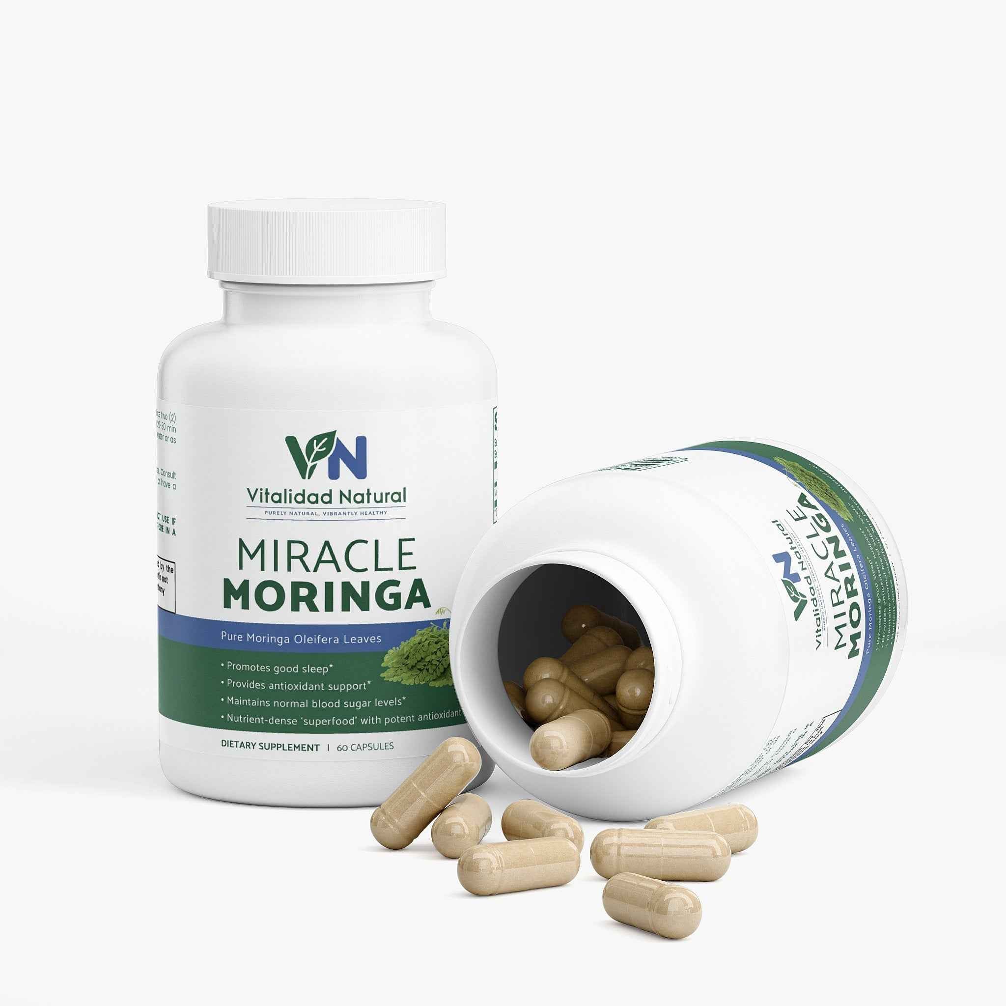 Vitalidad Natural Moringa Pure, 60 Capsules
