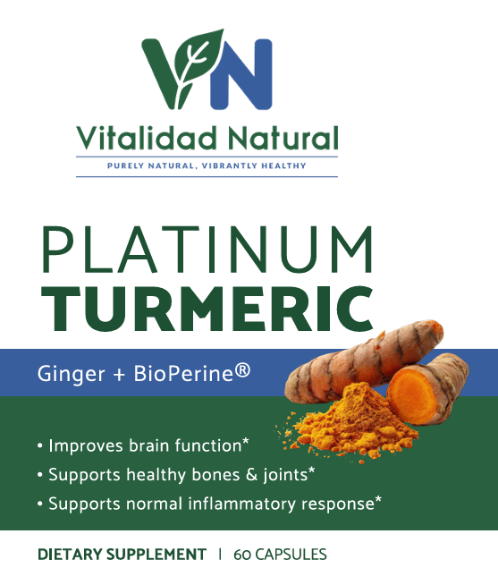 Vitalidad Natural Platinum Turmeric, 60 Capsules Uses