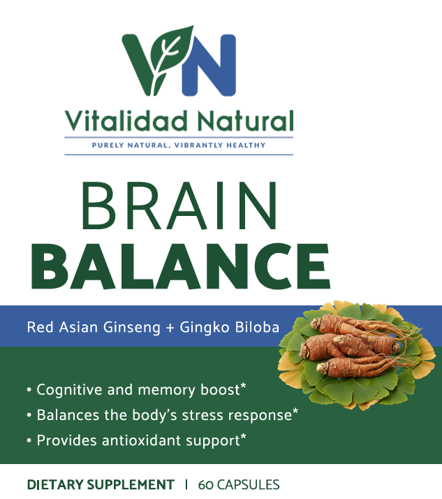Vitalidad Natural Ginkgo Biloba + Ginseng, 60 Capsules Uses