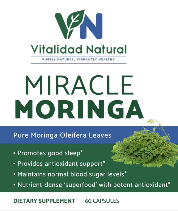 Vitalidad Natural Moringa Pure, 60 Capsules Uses