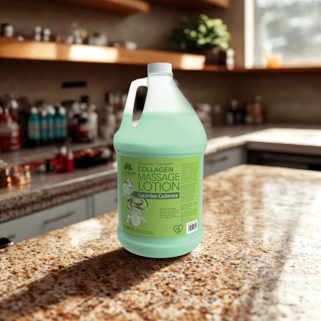La Palm Massage Lotion Cucumber Cashmere, 1 Gallon