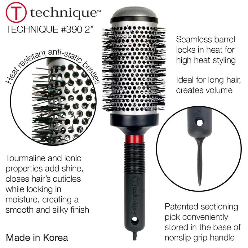 Cricket Technique #390 Round Thermal Brush 2"