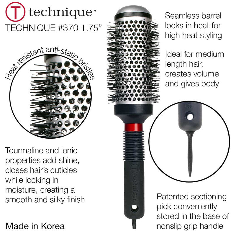 Cricket Technique #370 Round Thermal Brush - 1 3/4"