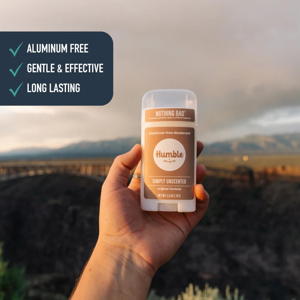 Humble All Natural Original Deodorant Simply Unscented, 2.5 oz.