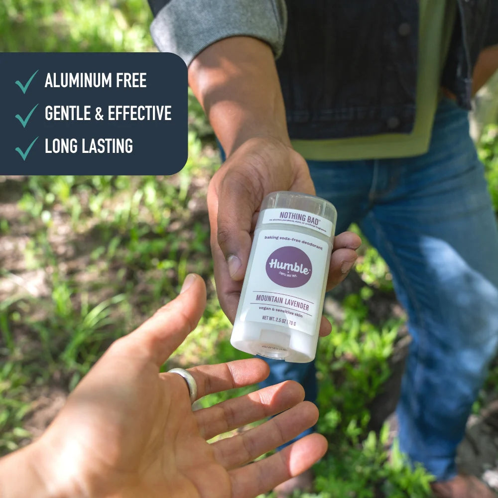 Humble All Natural Deodorant Vegan Mountain Lavender, 2.5 Oz.