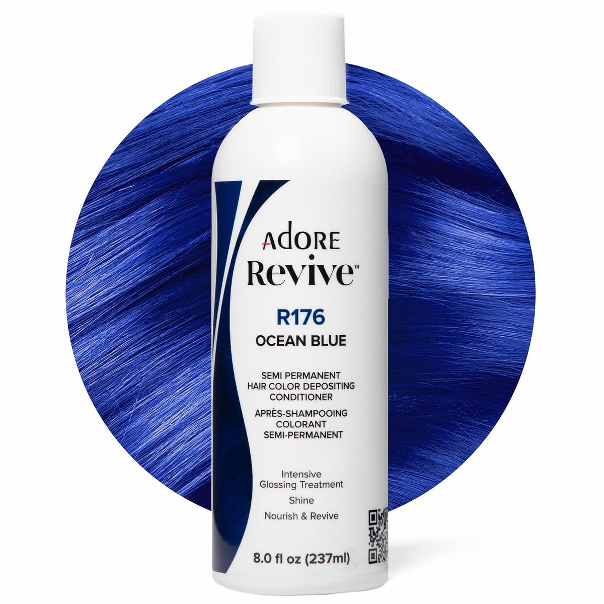 Adore Revive Color-Depositing Conditioner – R176 Ocean Blue, 8 fl oz seaatch