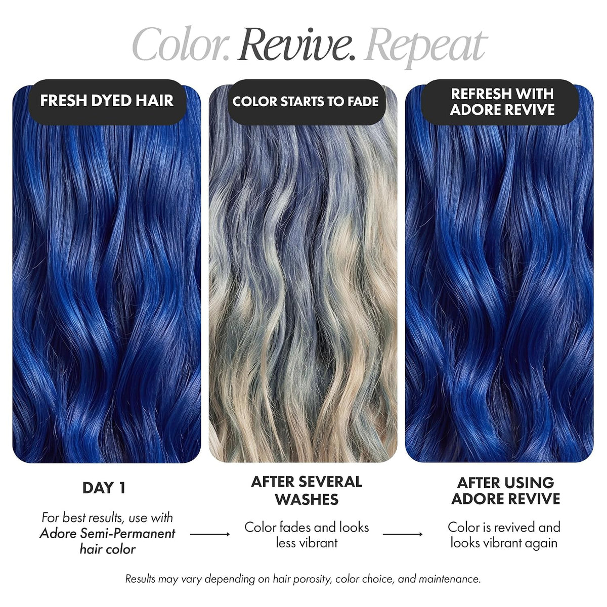 Adore Revive Color-Depositing Conditioner – R176 Ocean Blue, 8 fl oz compare