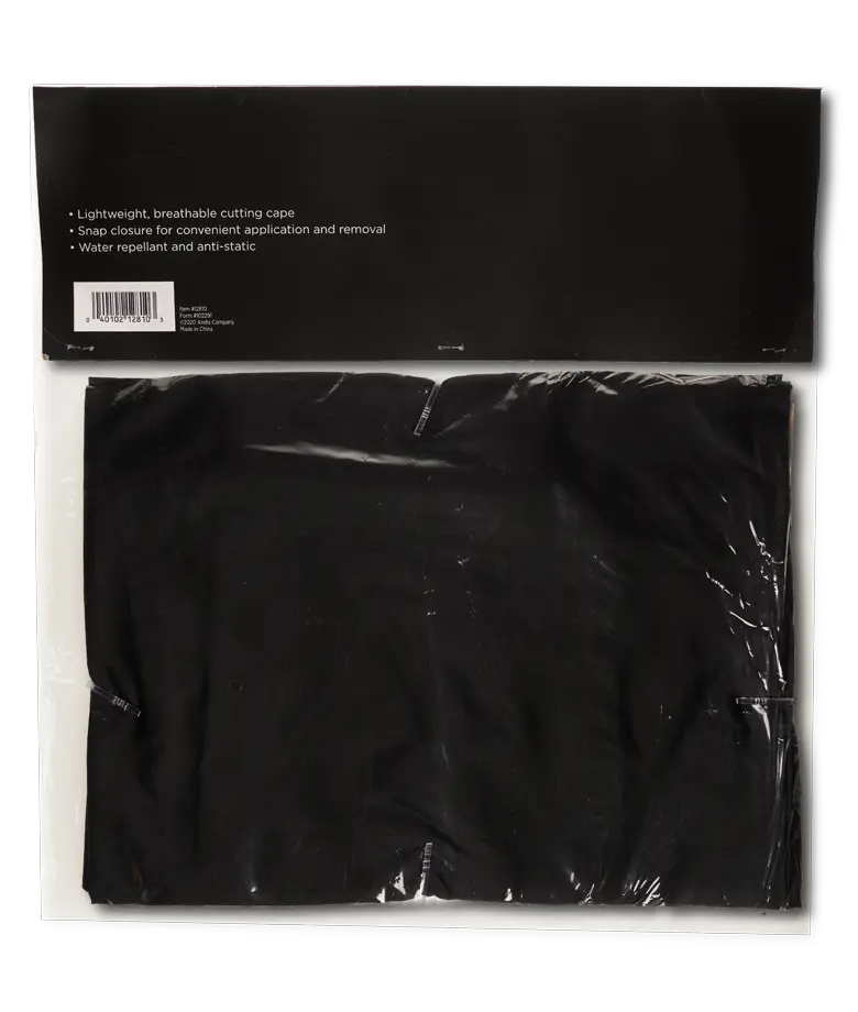 Black disposable cutting mats shown in their clear plastic packaging, with one mat visible inside the package and the back of the packaging card shown above it on a white background.