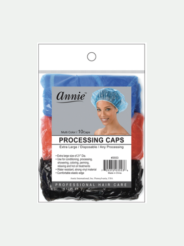 Annie #3553 Processing Cap 10 Pc Extra-Large Assorted
