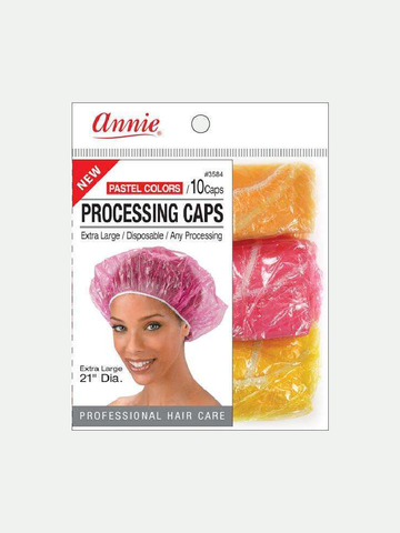 Annie #3584 Processing Cap 10 Ct Extra-Large Pastel Assorted