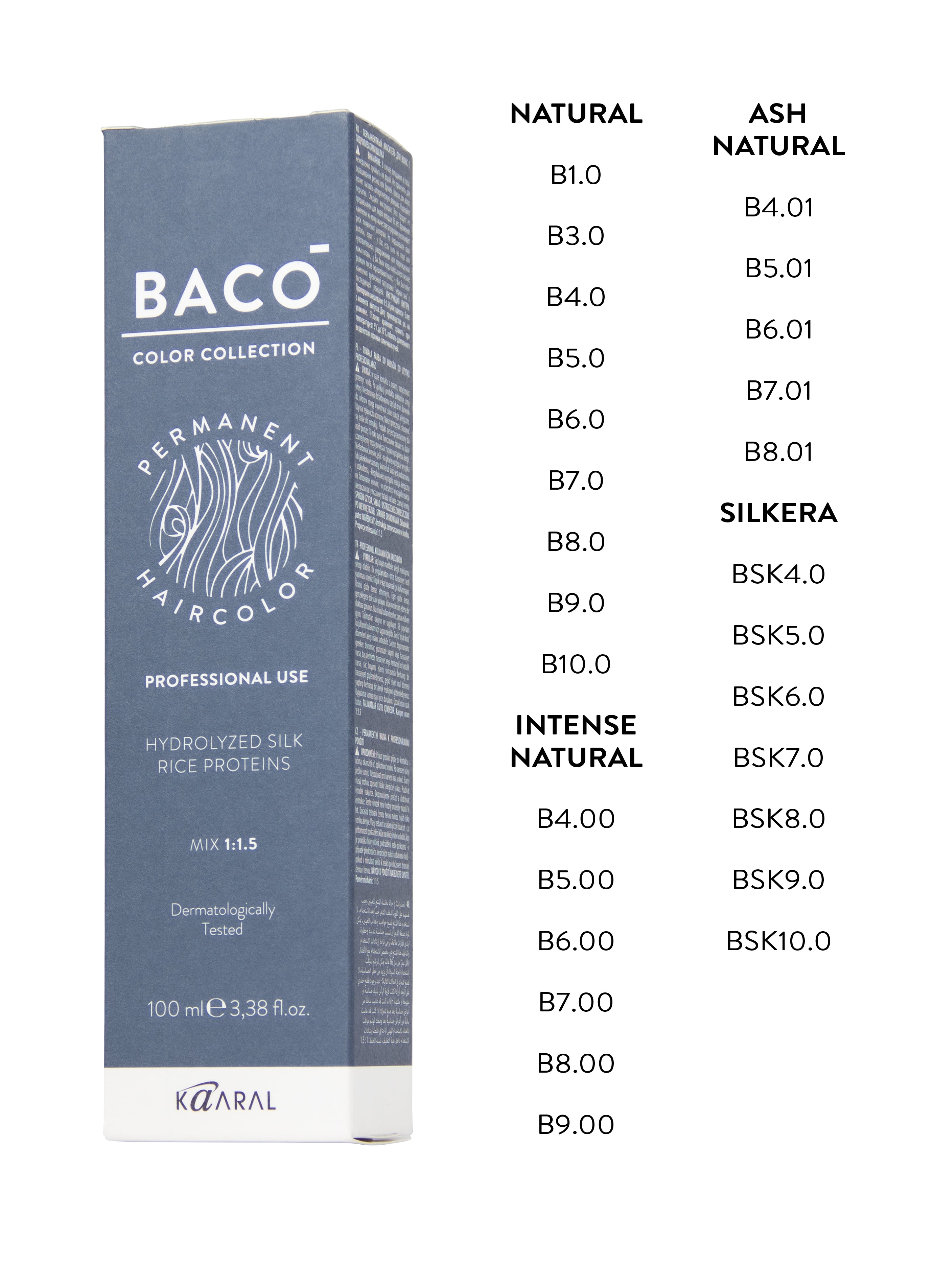 Kaaral BACO Hair Collection Permanent Hair Color