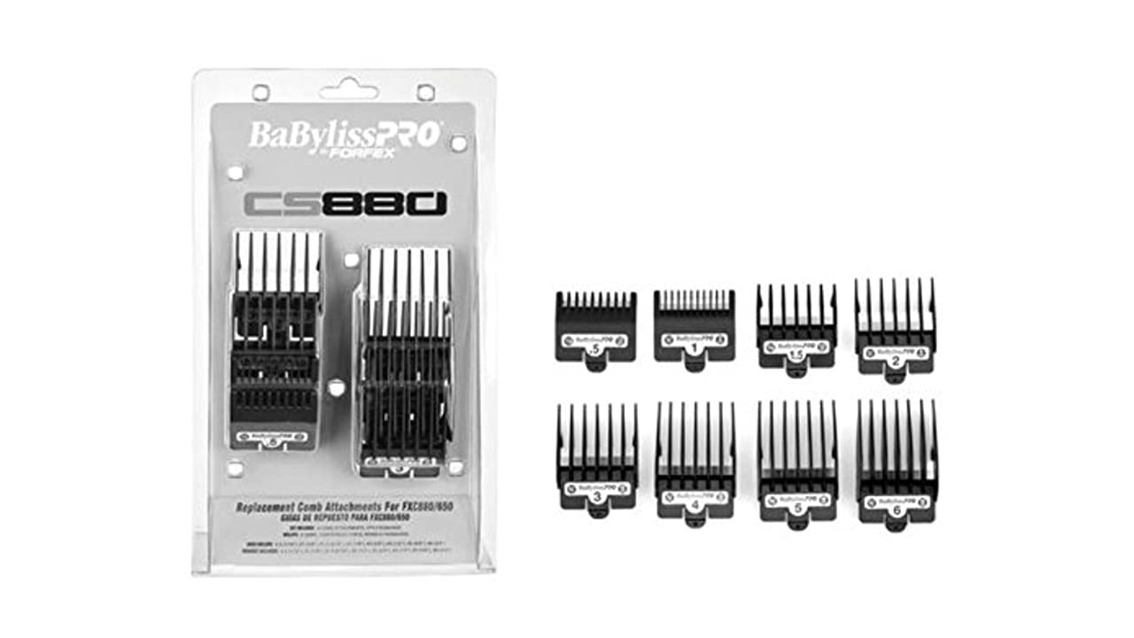 BaBylissPRO Attachment 8 Pcs Comb Set #FXCS880