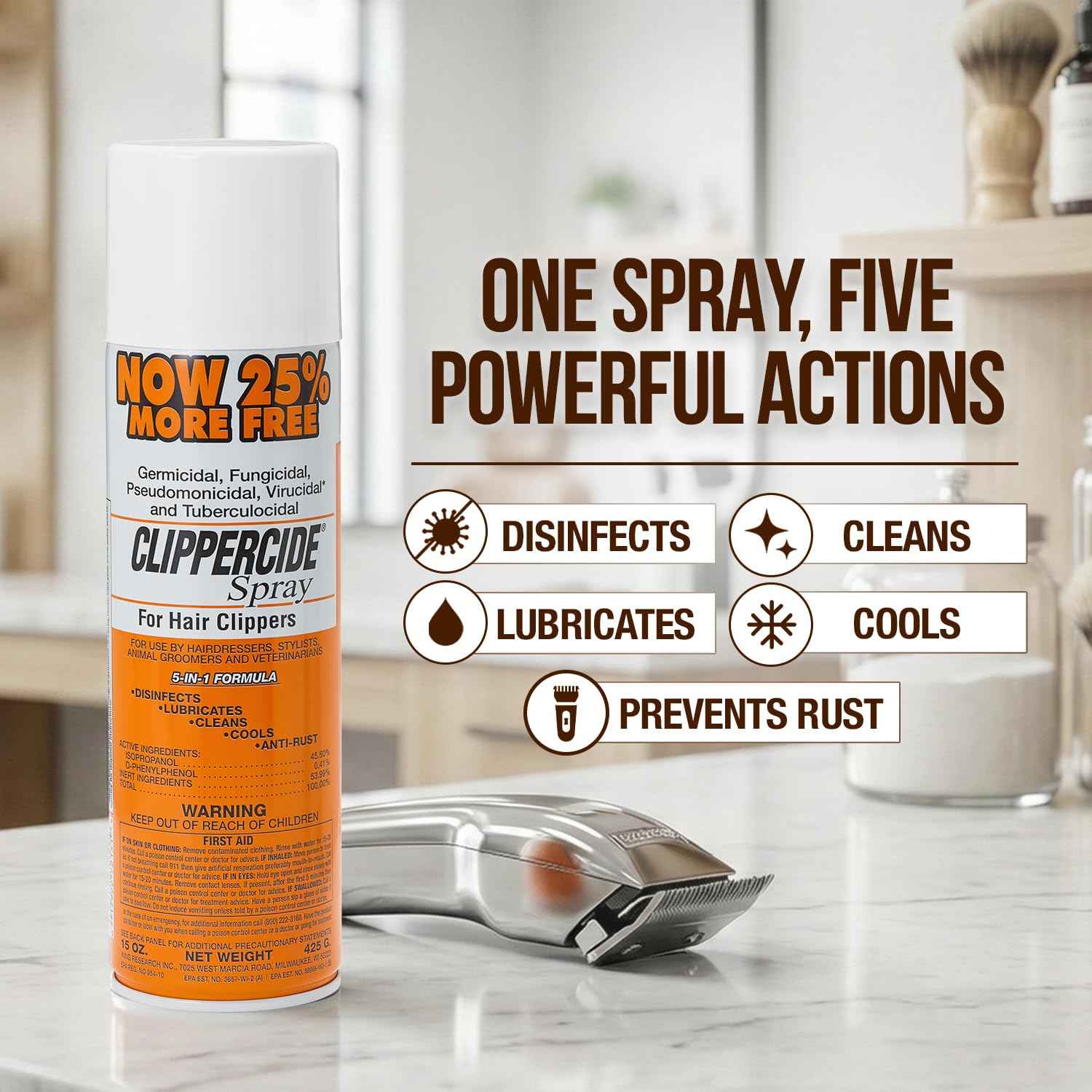 Barbicide Clippercide Spray, 15 Oz.