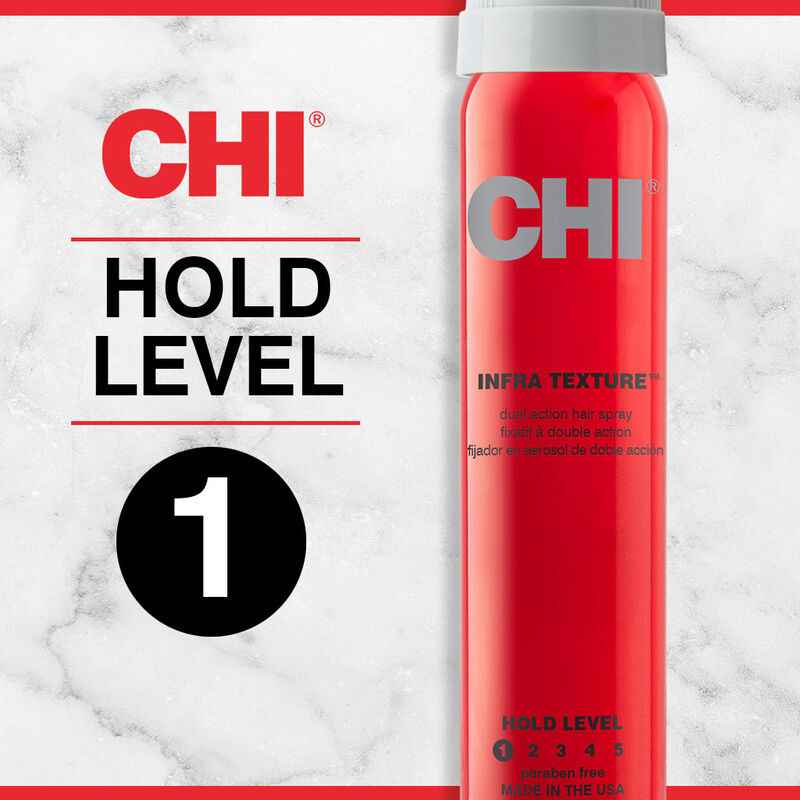 CHI Infra Texture Hair Spray, 10 Oz. Hold level 1