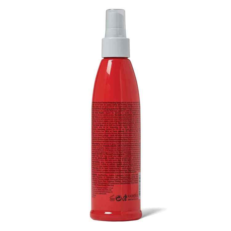 CHI 44 Iron Guard Thermal Protection Spray, 8 Oz. Back Packaging