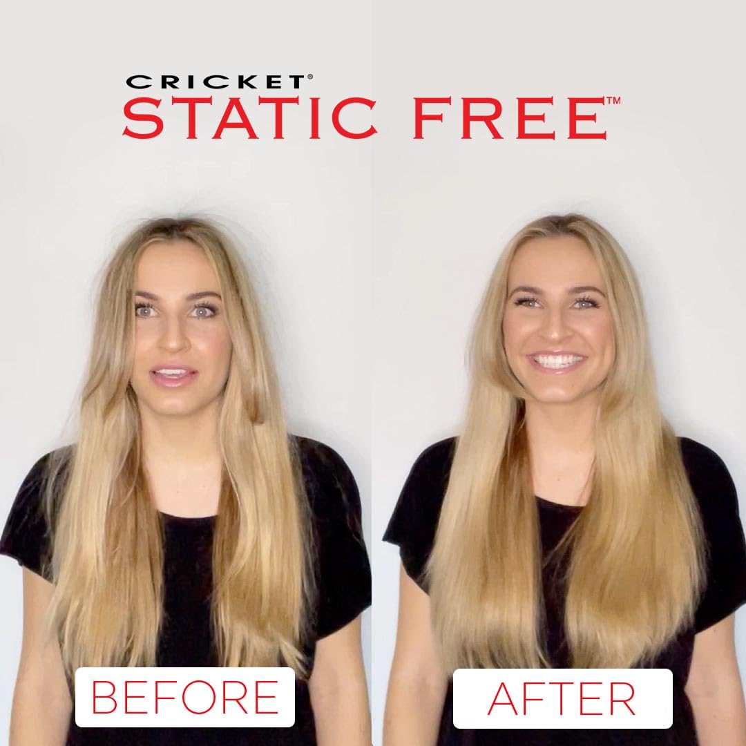 Cricket Static Free Fast Flo Party Pleaser Comb - Yellow