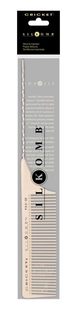Cricket Silkomb Pro 55 Wide Toothed Metal Rattail