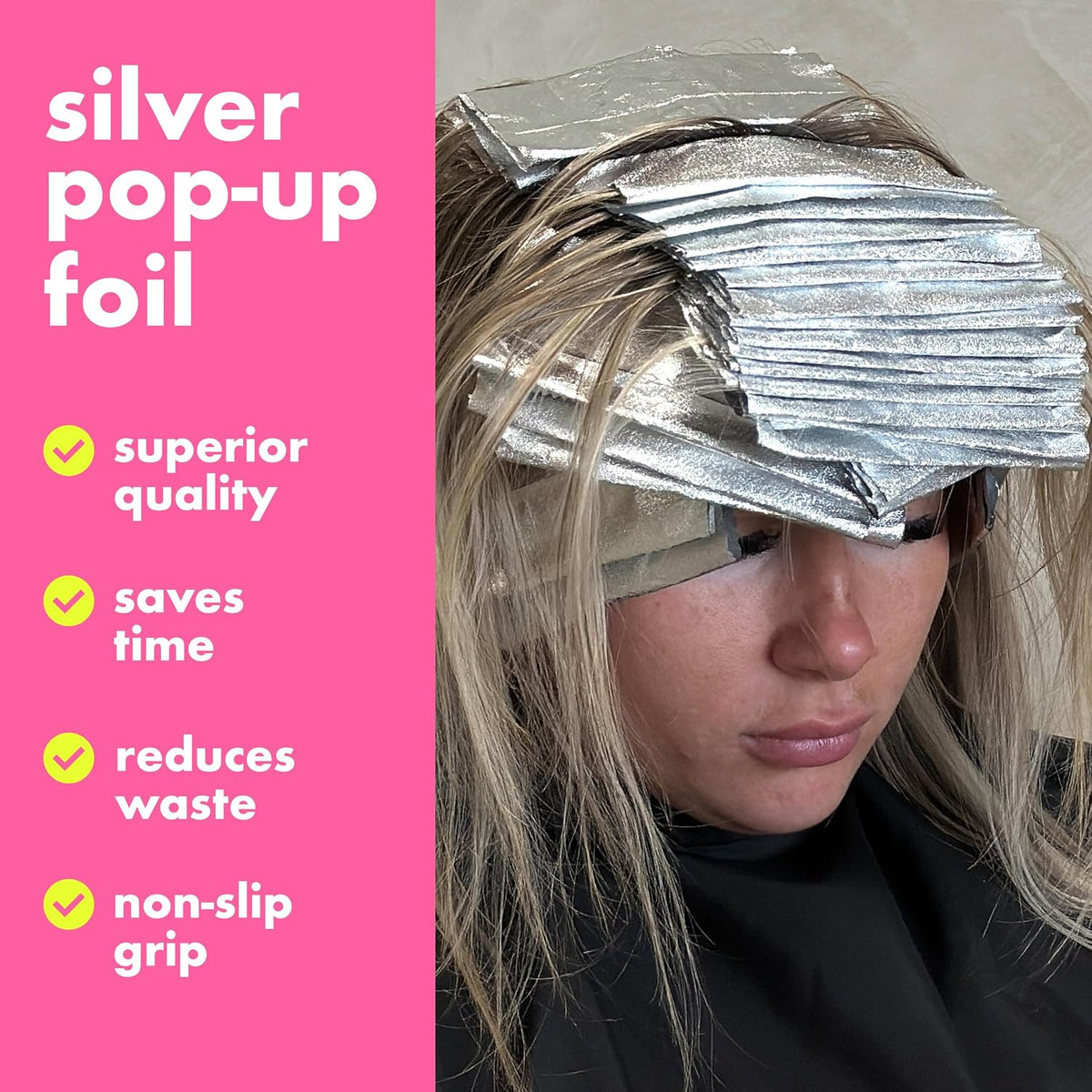 Colortrak 5" x 11" Pop-up Foil - 500 ct. Silver Hair Color