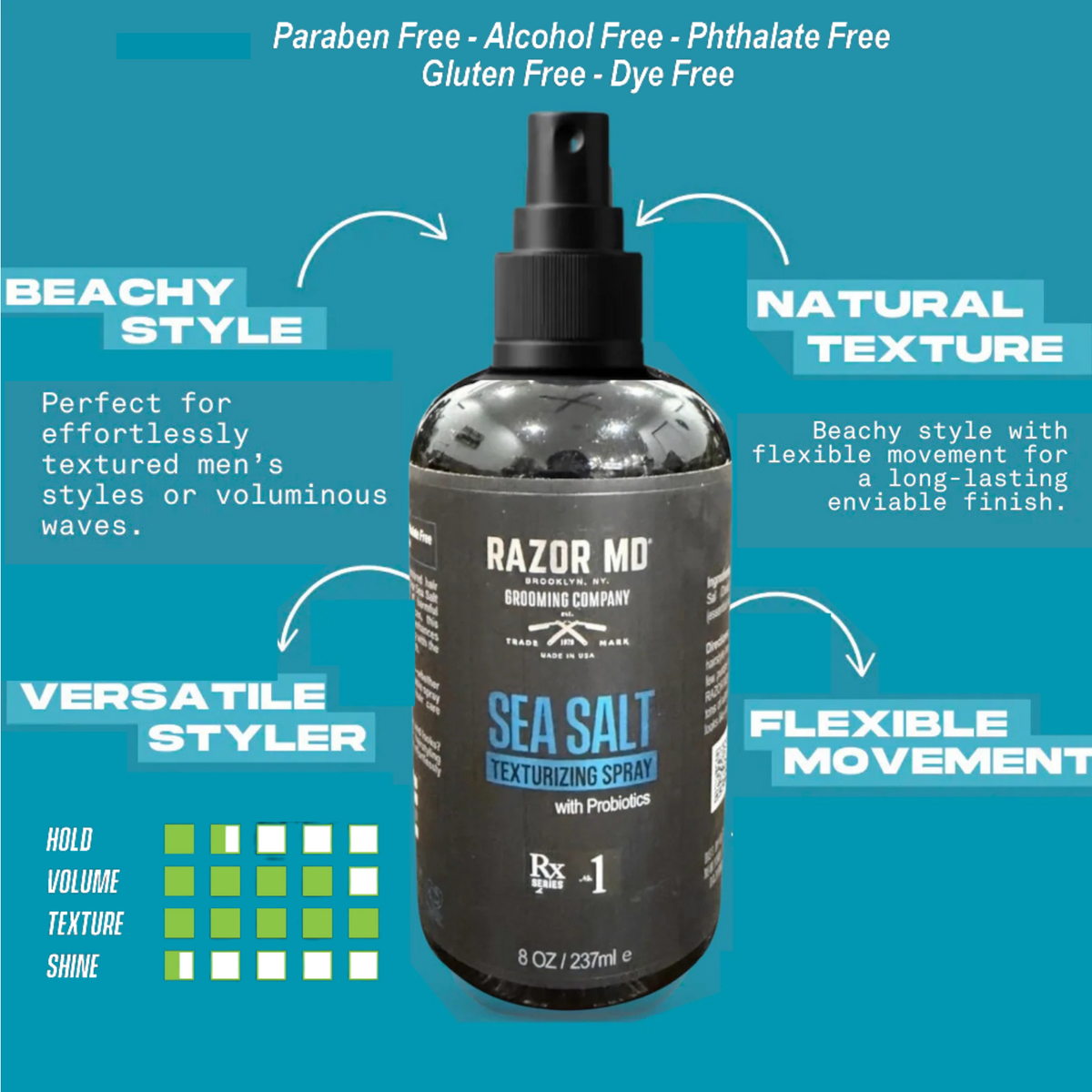 RAZOR MD SEA SALT Texturizing Spray