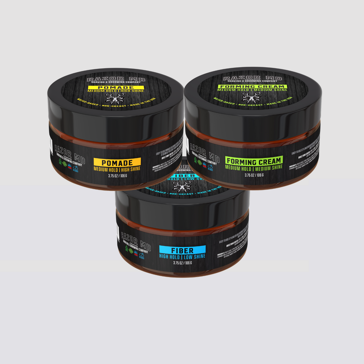 RAZOR MD Hair Styling GIft Set - 3 Pack