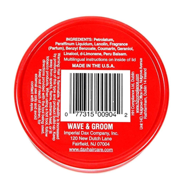 DAX Wave and Groom Hair Dress Max Hold, 3.5 Oz. Bottom