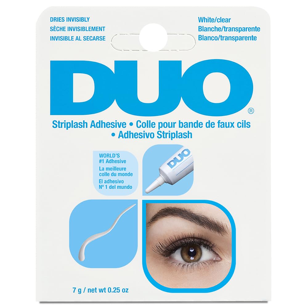 DUPO Strip Lash Adhesive – White/Clear, 0.25 Packaging