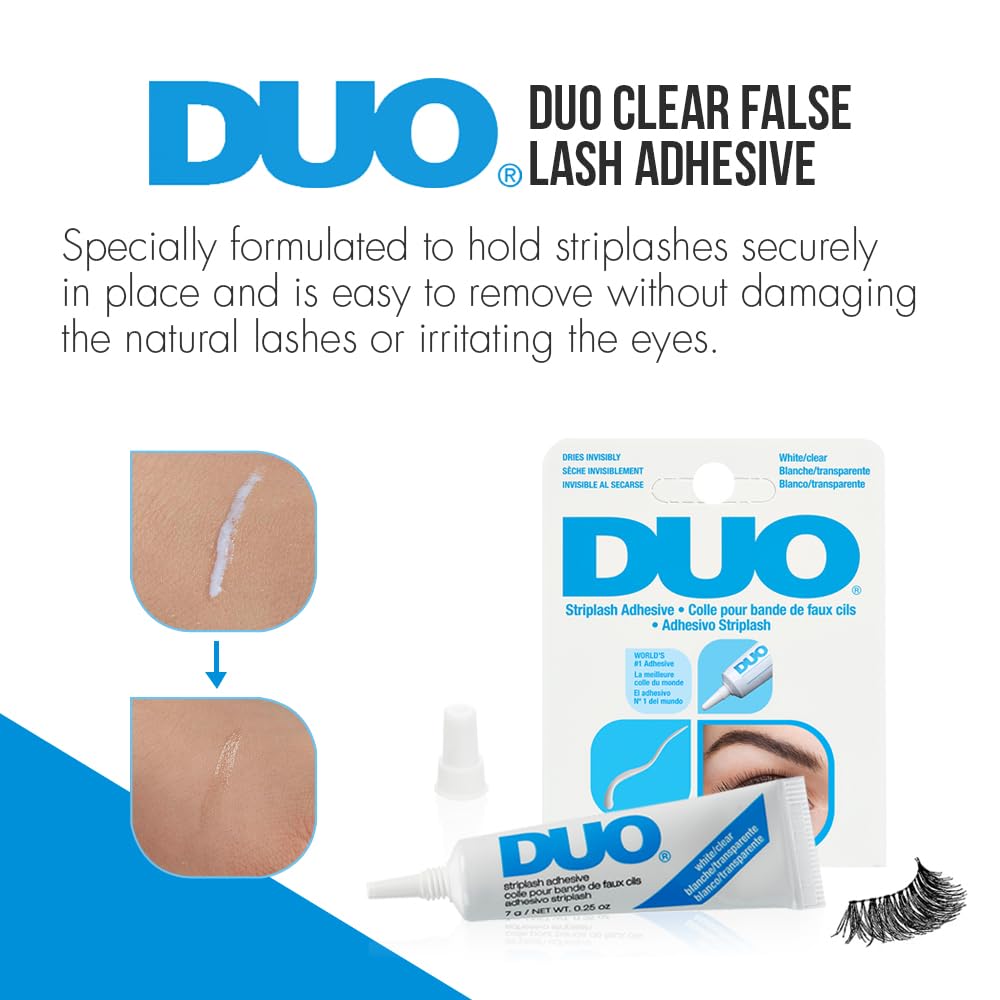 DUO Strip Lash Adhesive – White/Clear, 0.25 oz