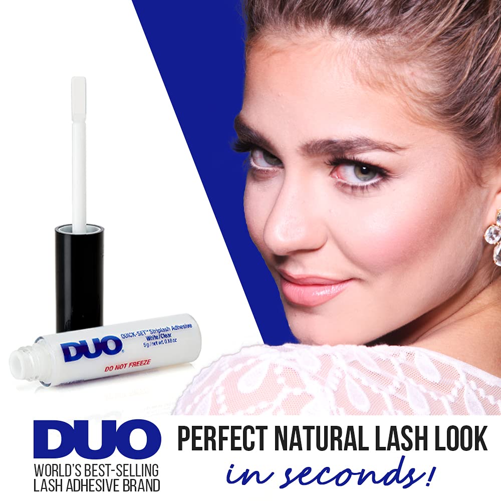 DUO Quick-Set Strip Lash Adhesive – White/Clear, 0.18 Oz. Model