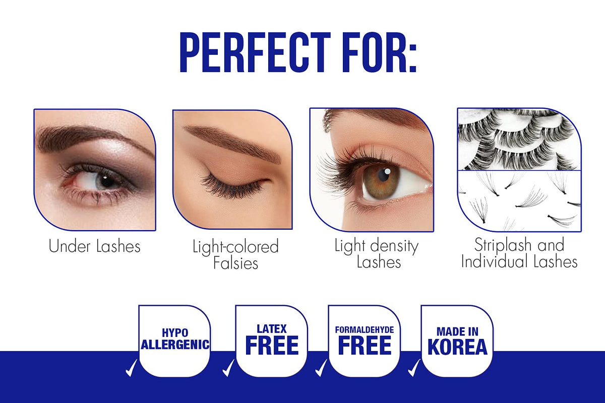 DUO Quick-Set Strip Lash Adhesive – White/Clear, 0.18 Oz. Pefect For