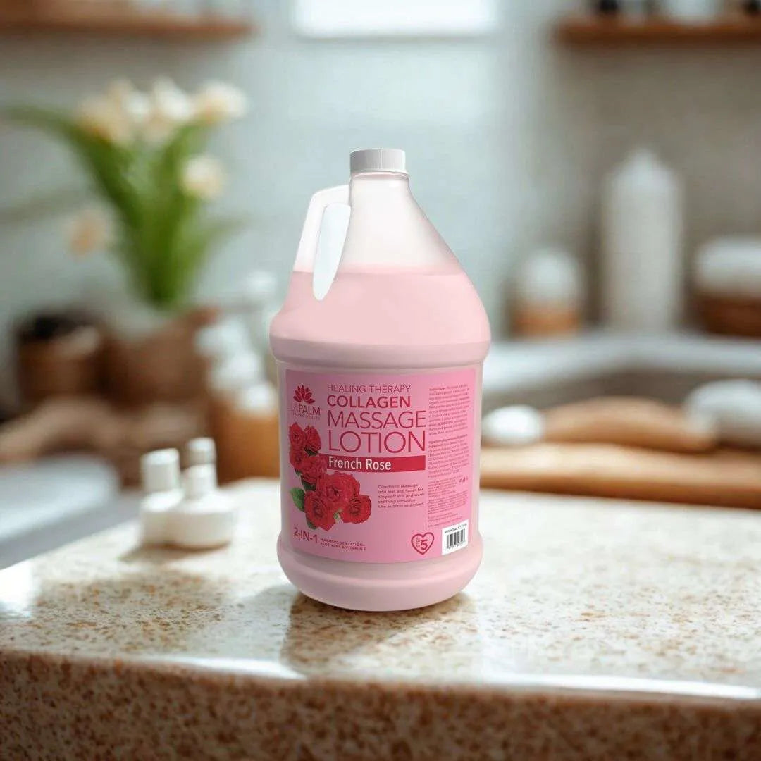 La Palm Massage Lotion French Rose, 1 Gallon