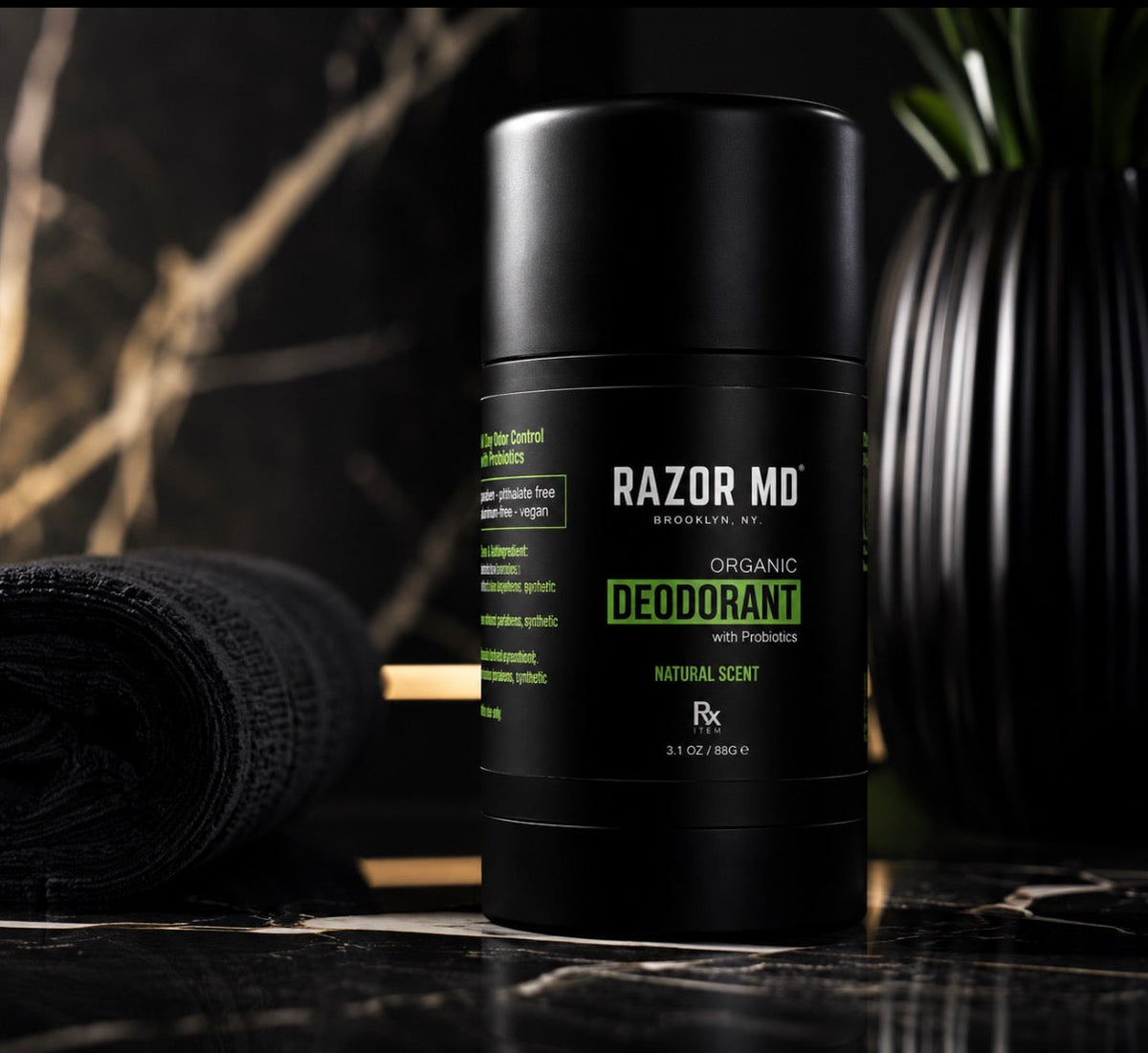 RAZOR MD Organic, Aluminum-Free Deodorant