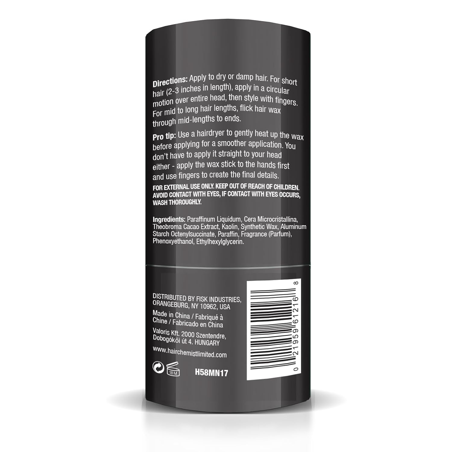 Hair Chemist Sleek Hair Coco Mango Wax Stick, 1.76 Oz.