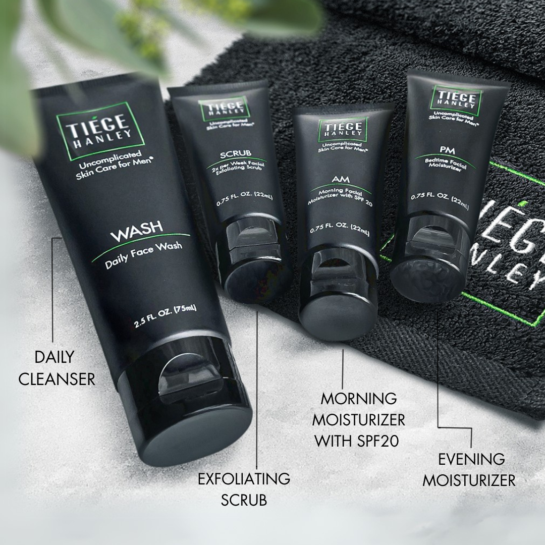 Tiege Hanley The Essential Skin Care Routine for Men Product Line