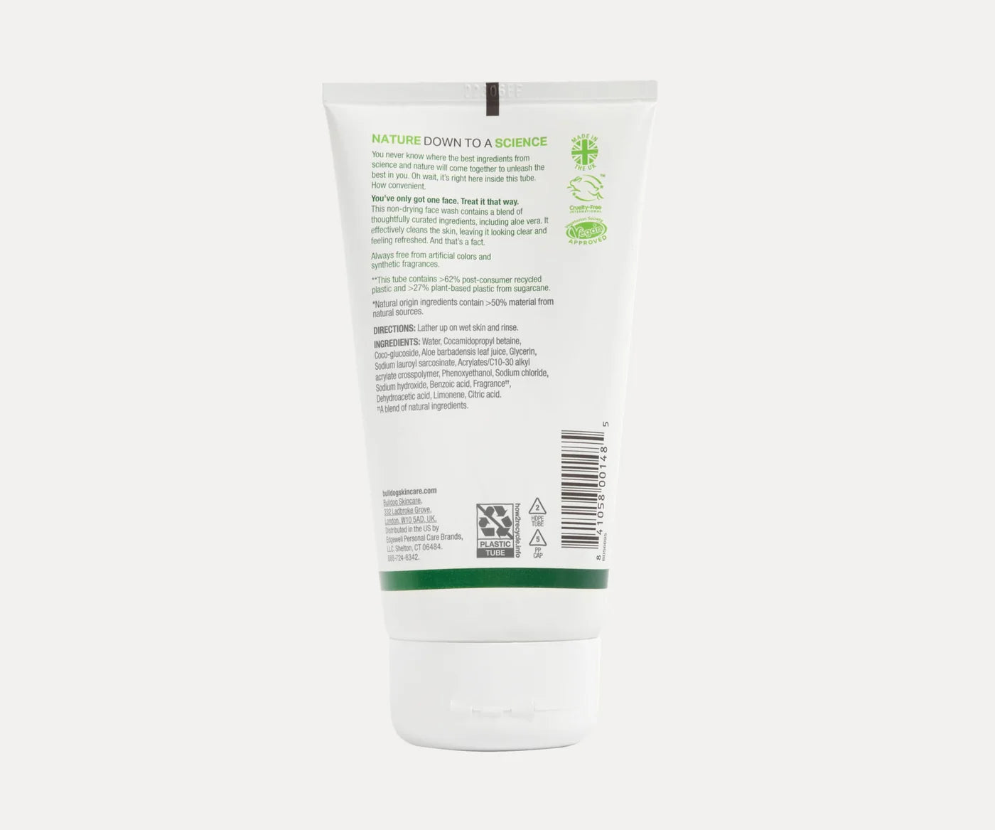 Bulldog Natural Skincare Face Wash Original 5 oz