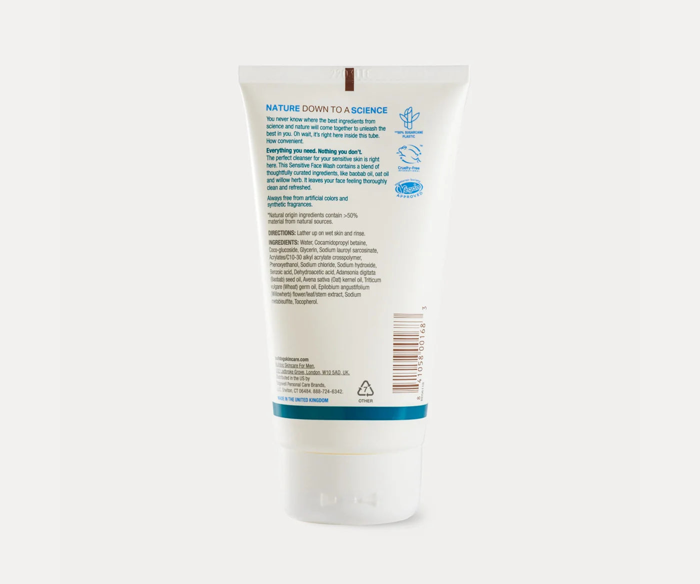 Bulldog Natural Skincare Face Wash Sensitive Skin 5 oz