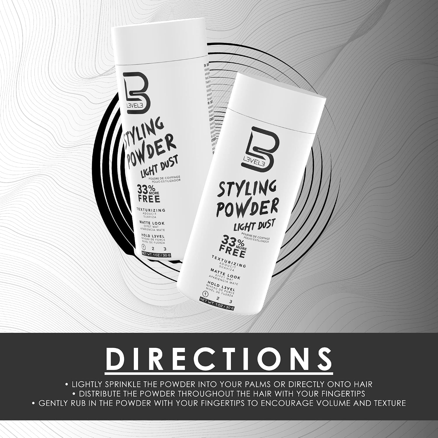 L3VEL3 Styling Powder Dust Light, 1 Oz.