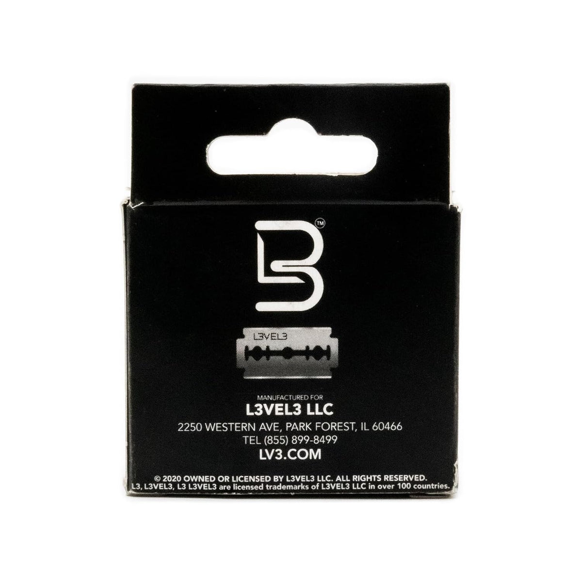L3VEL3 Platinum Double-Edge Razor Blades – 100 Count