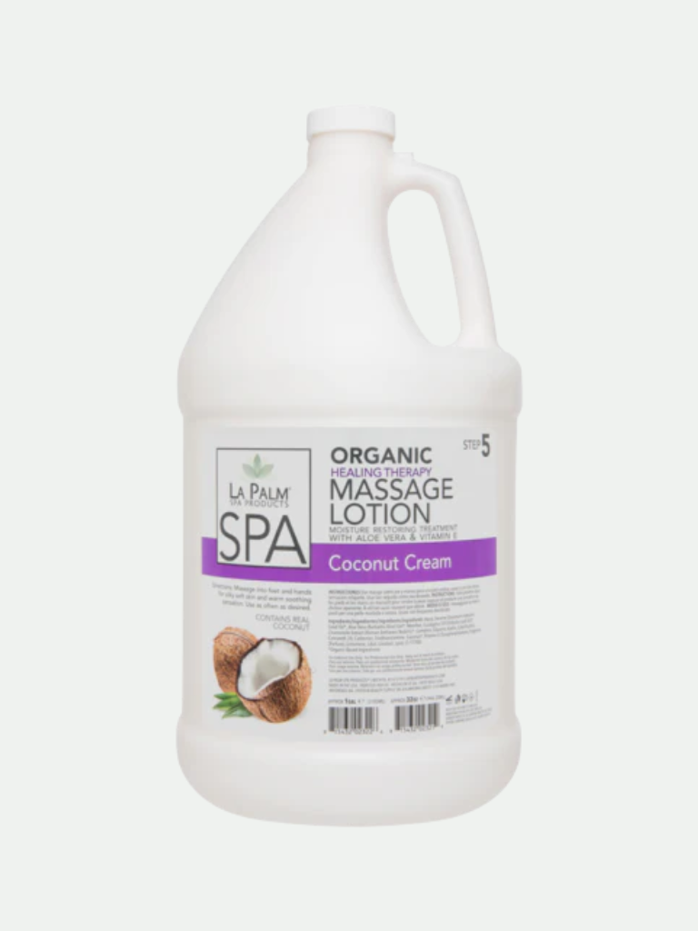 La Palm Healing Therapy Massage Lotion Coconut Cream, 1 Gallon