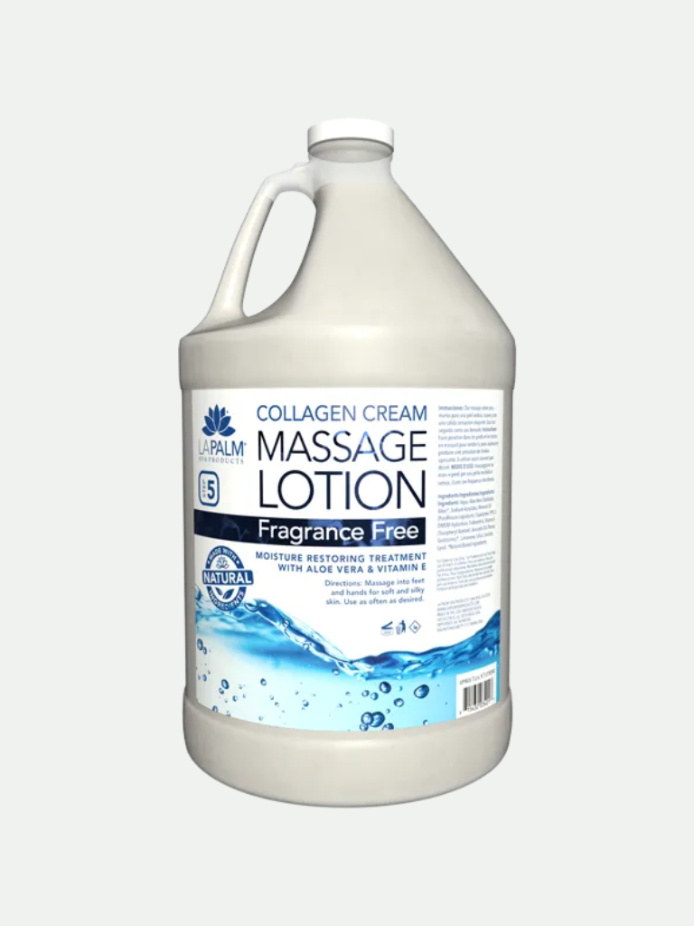 La Palm Healing Therapy Massage Lotion Fragrance Free, 1 Gallon