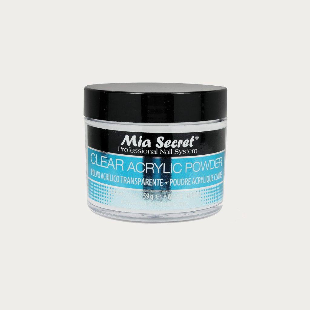 Mia Secret Clear Acrylic Powder, 2 Oz.