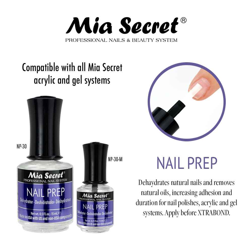 Mia Secret Nail Prep, 0.5 Oz.