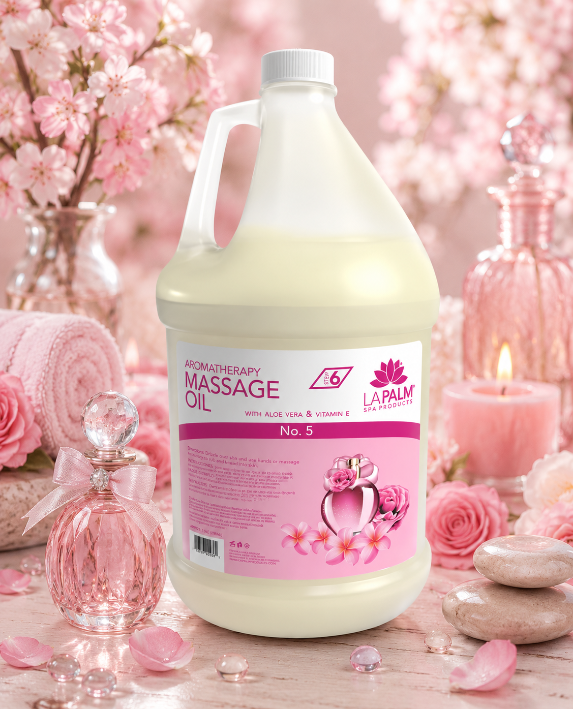 La Palm Aromatherapy Massage Oil No. 5, 1 Gallon